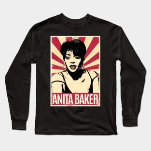 Retro Vintage Anita Baker 80s Long Sleeve T-Shirt